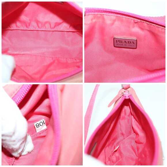 PRADA Accessory Pouch Nylon Pink Auth 54784 - Picture 14 of 15